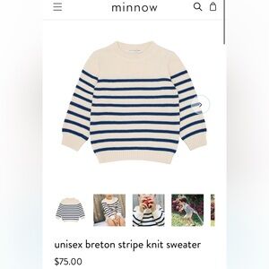 Minnow Breton Stripe Knit Sweater
